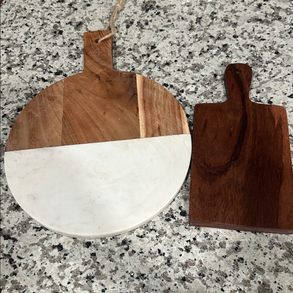 Wood/marble cutting boards